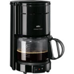 Cafetera Braun Aromaster Classic KF 47, hasta 10 tazas, 1,25 litros, negra